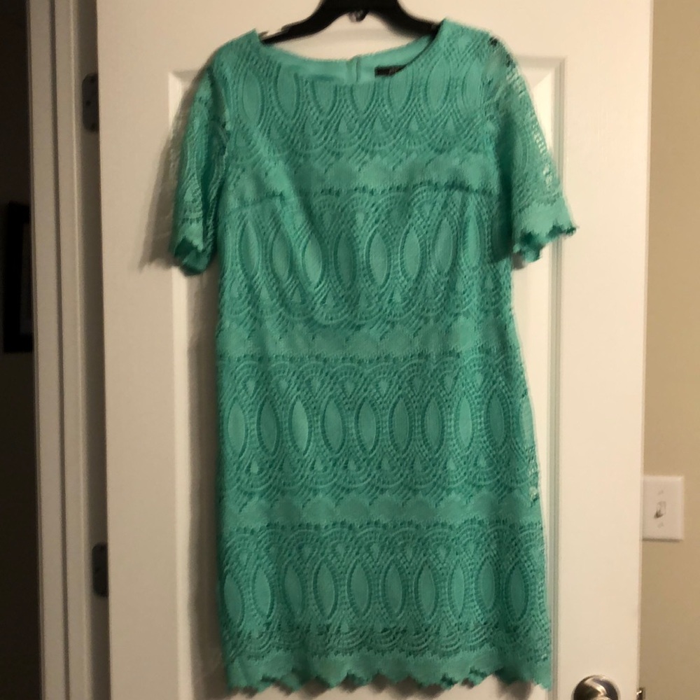 R&K Mint Dress with Beautiful Lace Detail